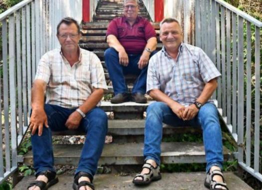 22.07.2020 - Die Treppe ist fertig. (Günther, Harald und Holger)